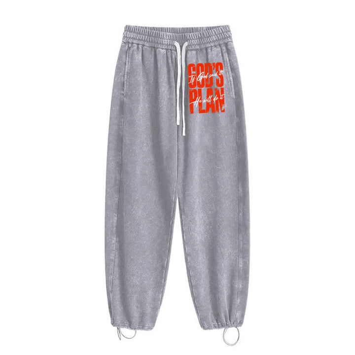 Christianartworkshop Orange Statement Relaxed Street Washed Sweatpants - image 2