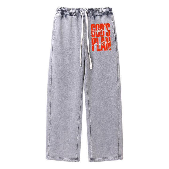 Christianartworkshop Orange Statement Relaxed Street Washed Sweatpants - Gray - 2XL - image 0