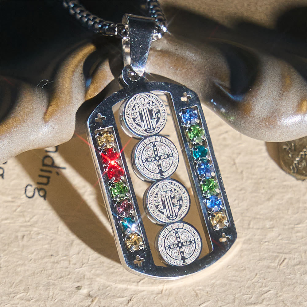 FREE Today: Polished St. Benedict Medallion Necklace: Token Of Soothing Daily Spiritual Calm - image 2