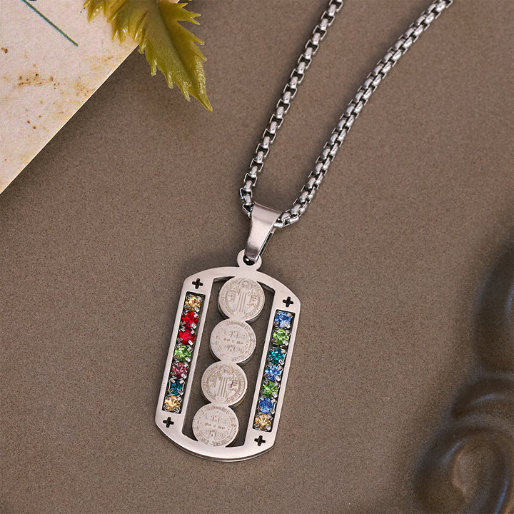 FREE Today: Polished St. Benedict Medallion Necklace: Token Of Soothing Daily Spiritual Calm - image 5