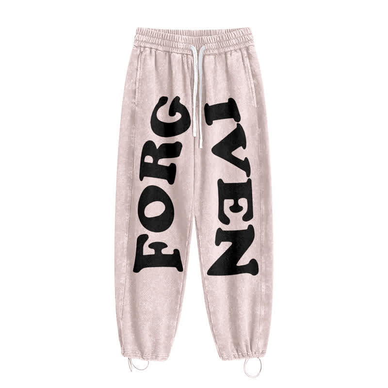 Christianartworkshop Forgiven Statement Wide Leg Washed Sweatpants - image 26