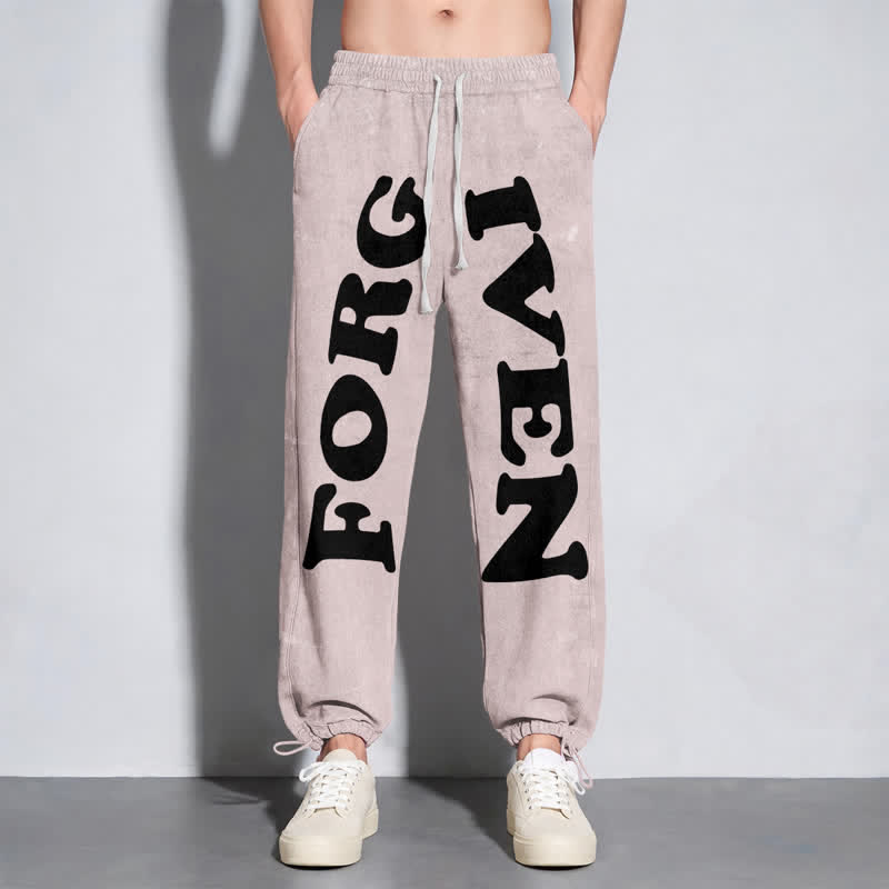 Christianartworkshop Forgiven Statement Wide Leg Washed Sweatpants - image 30