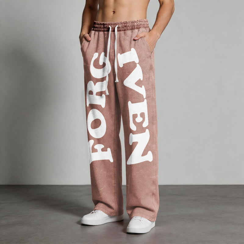 Christianartworkshop Forgiven Statement Wide Leg Washed Sweatpants - image 36