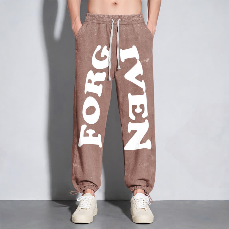 Christianartworkshop Forgiven Statement Wide Leg Washed Sweatpants - image 38
