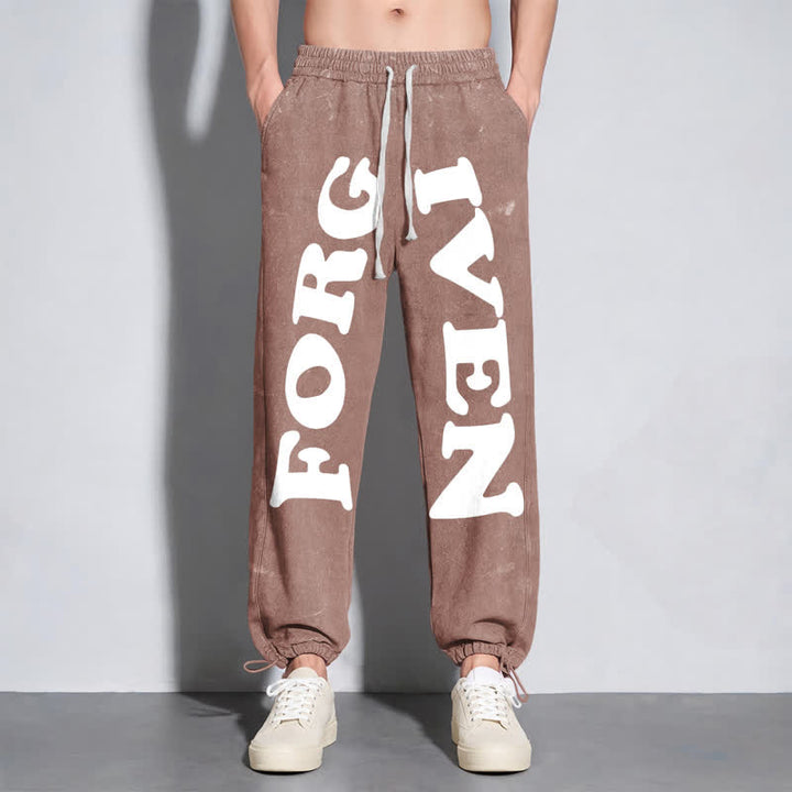Christianartworkshop Forgiven Statement Wide Leg Washed Sweatpants - image 38