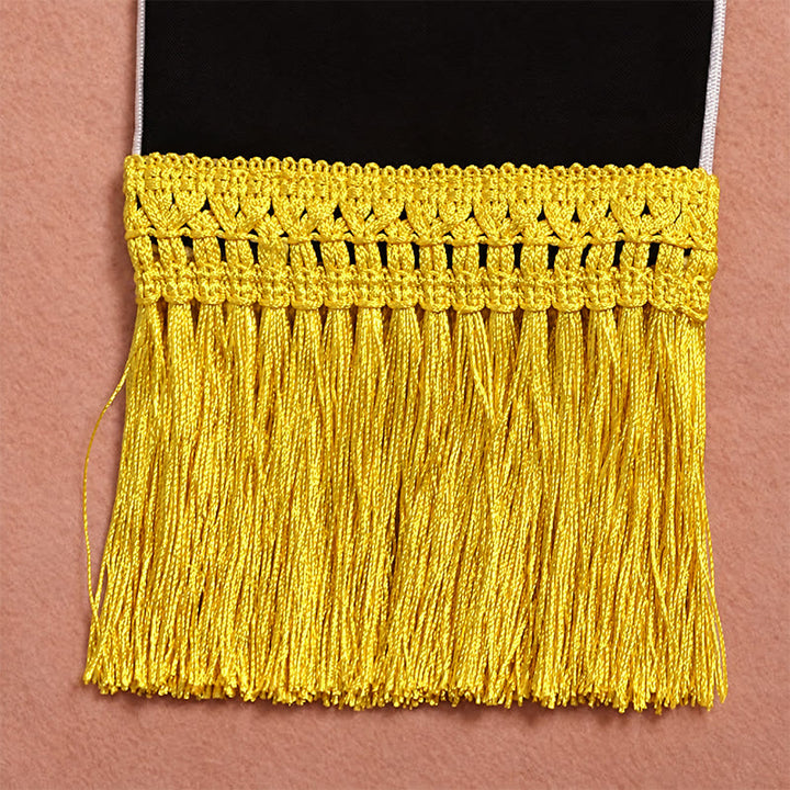 Christianartworkshop Traditional Multi-Color Clergy Stole: Cross Embroidery & Golden Tassel Details - image 8