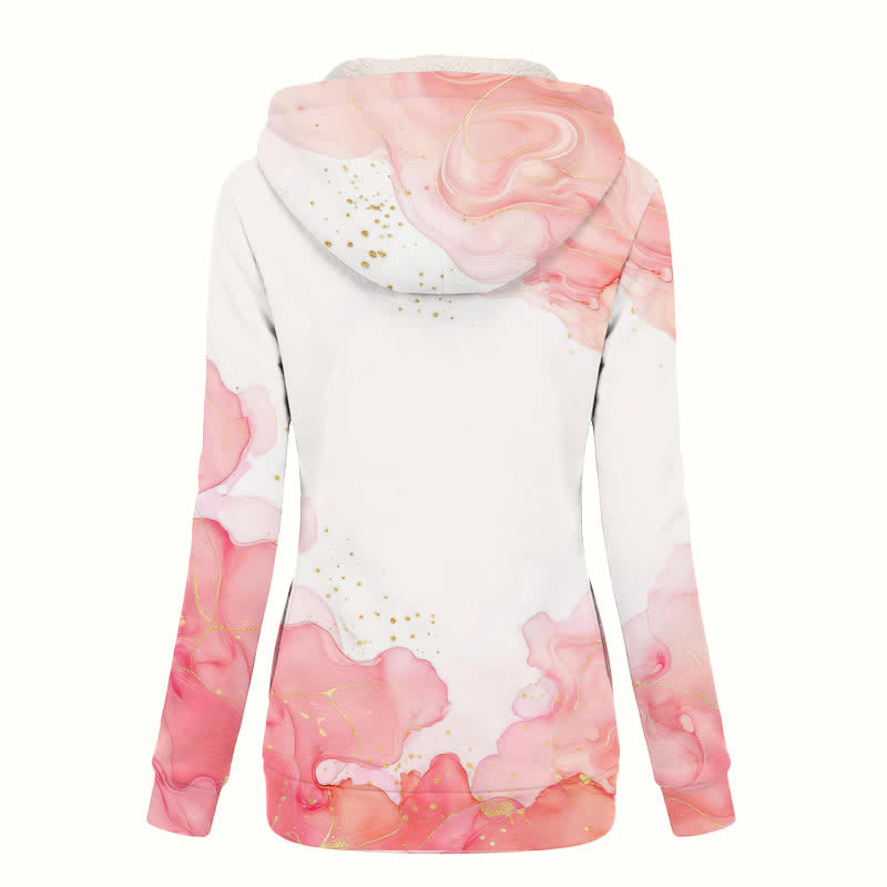 Christianartworkshop Isaiah 43:1 Floral Cross Sherpa Hooded Winter Coat - image 1