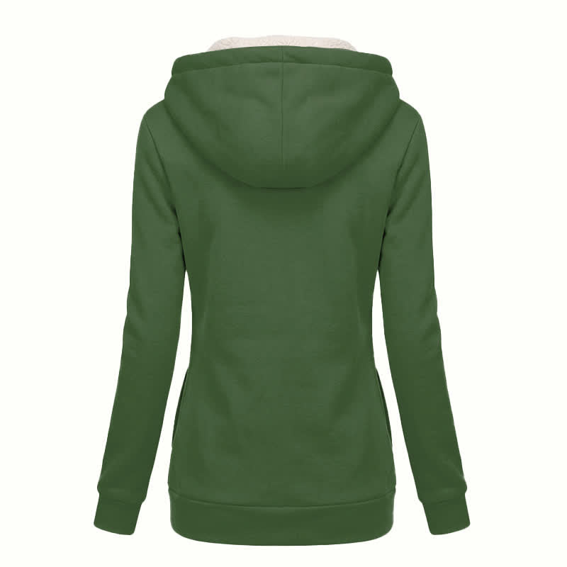 Christianartworkshop Olive Cross Bloom Sherpa Lined Hooded Winter Coat - image 1