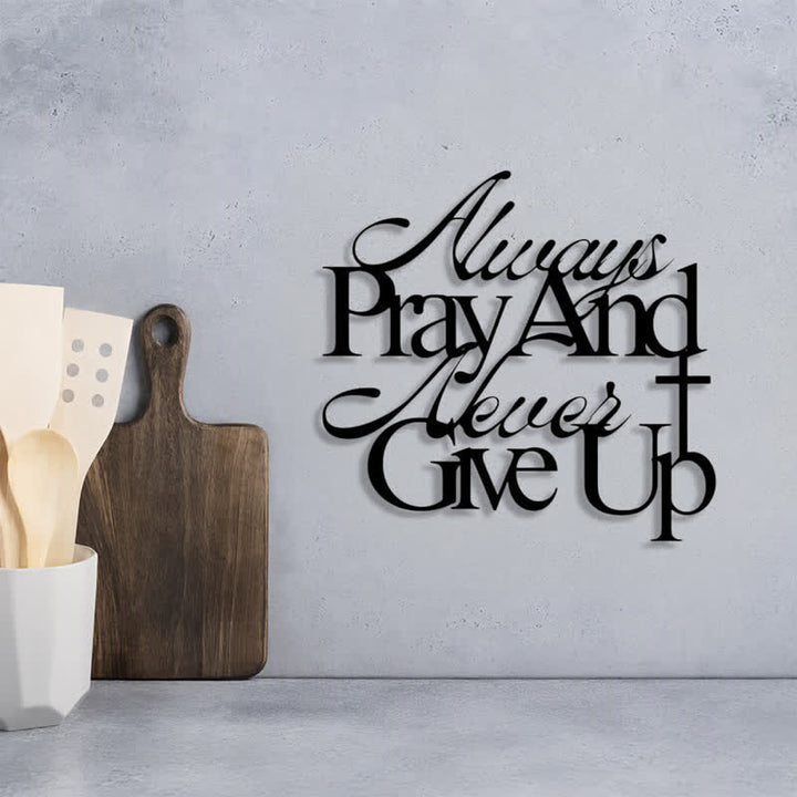 Christianartworkshop Faith Quote Metal Wall Art With Cross Accent: Sign of Gentle Divine Strength - image 6