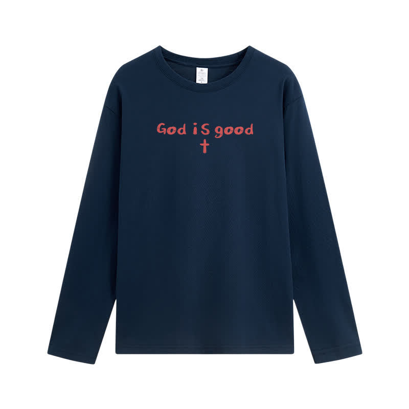 Christianartworkshop God Is The Only Reason Statement White Long-Sleeve T-Shirt - image 17