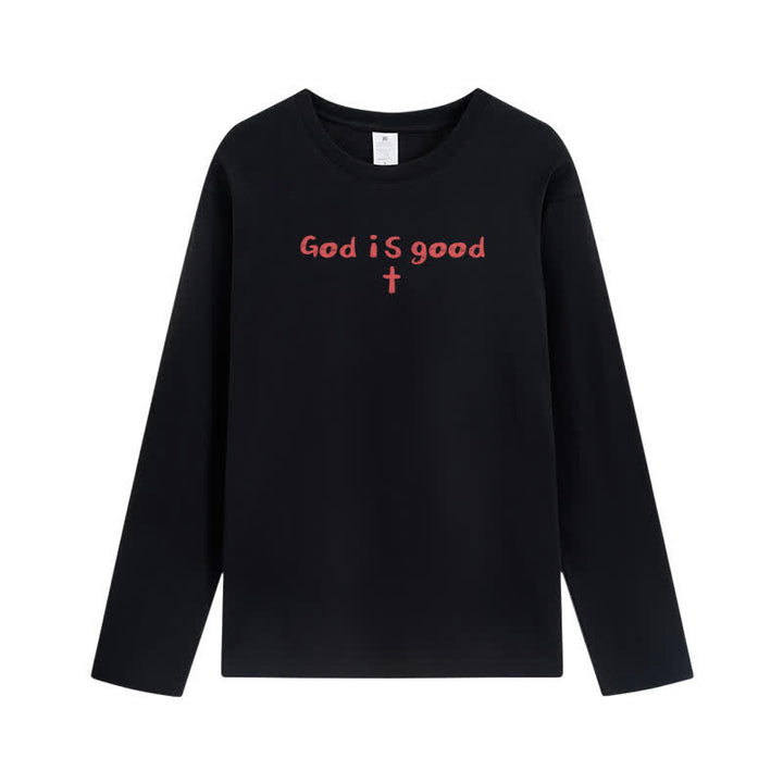 Christianartworkshop God Is The Only Reason Statement White Long-Sleeve T-Shirt - image 8