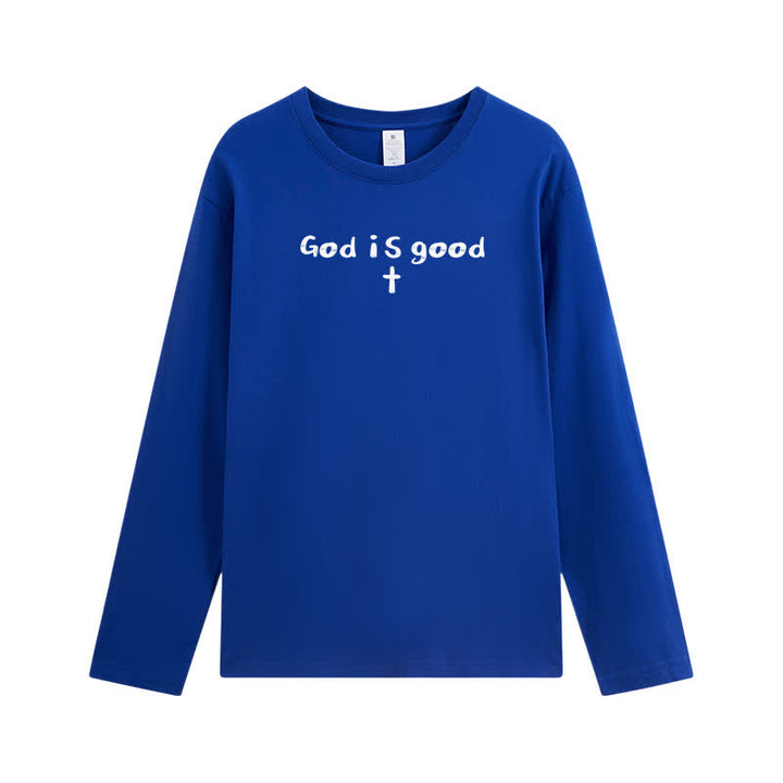 Christianartworkshop God Is The Only Reason Statement White Long-Sleeve T-Shirt - image 29
