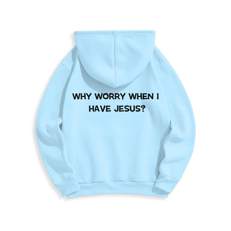 Christianartworkshop Why Worry When I Have Jesus Oversized Pullover Hoodie - image 13
