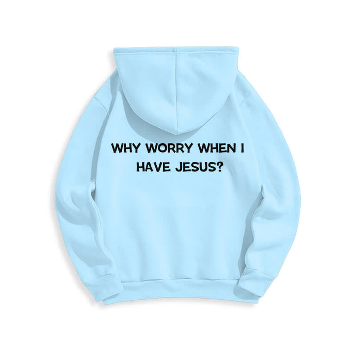 Christianartworkshop Why Worry When I Have Jesus Oversized Pullover Hoodie - image 13