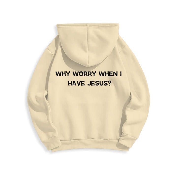 Christianartworkshop Why Worry When I Have Jesus Oversized Pullover Hoodie - image 10