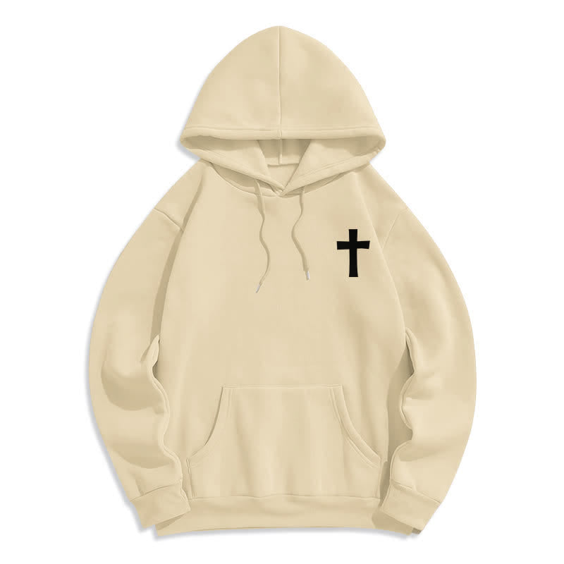 Christianartworkshop Why Worry When I Have Jesus Oversized Pullover Hoodie - image 11