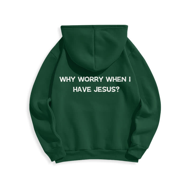Christianartworkshop Why Worry When I Have Jesus Oversized Pullover Hoodie - image 19
