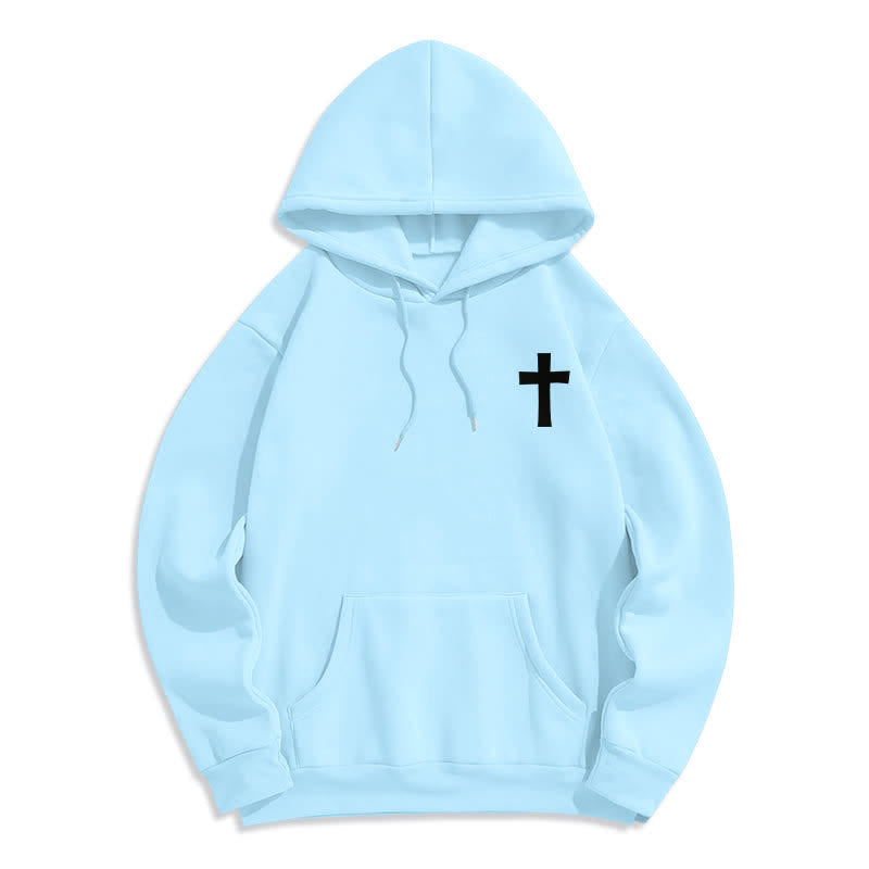 Christianartworkshop Why Worry When I Have Jesus Oversized Pullover Hoodie - image 14