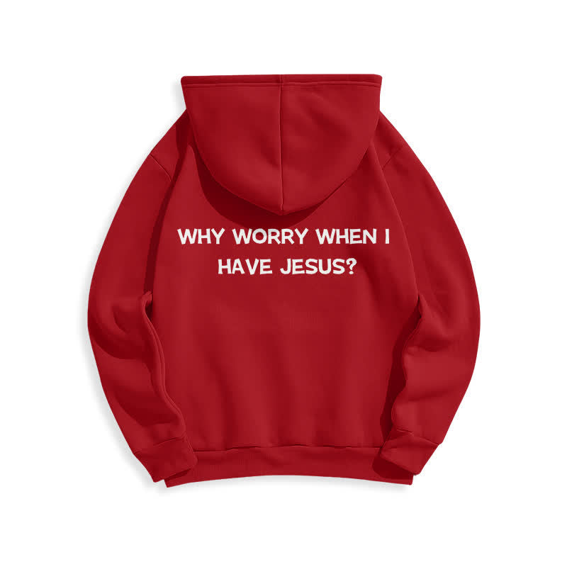 Christianartworkshop Why Worry When I Have Jesus Oversized Pullover Hoodie - image 22