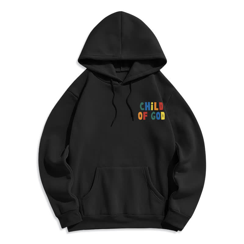 Christianartworkshop Child Of God Back Print Casual Fleece Hoodie - image 2