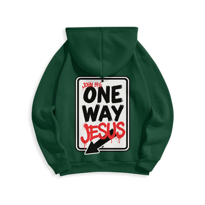 Christianartworkshop One Way Jesus Graffiti Heather Gray Pullover Hoodie - image 10