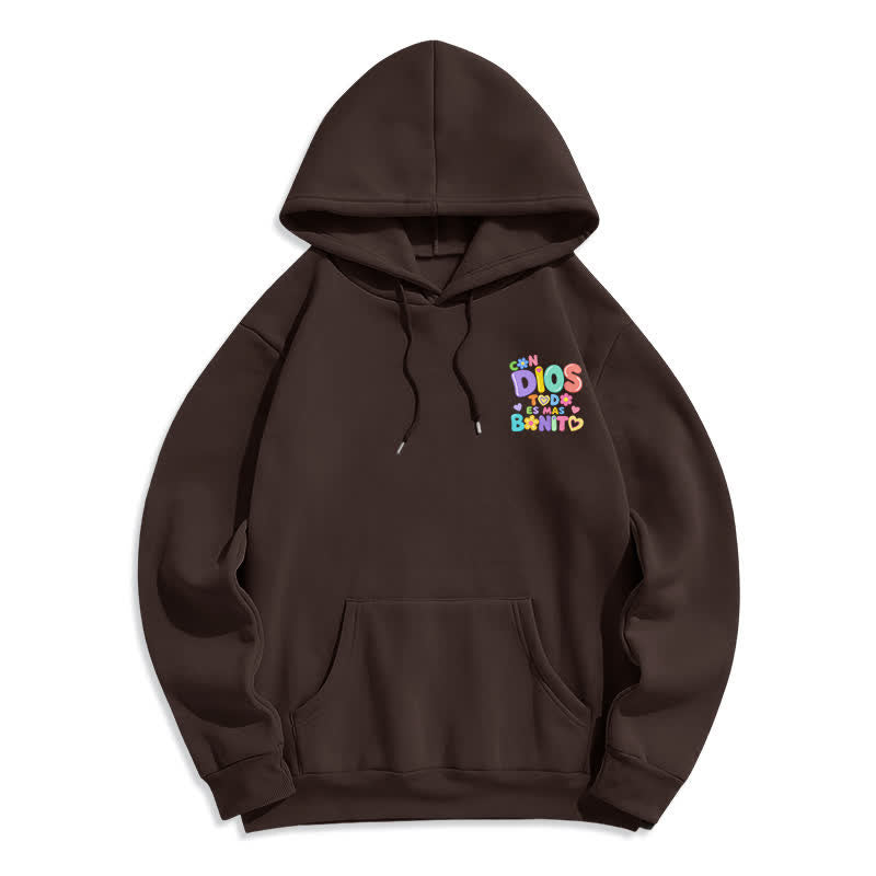 Christianartworkshop Pastel Graffiti Floral Cream Oversized Pullover Hoodie - image 20