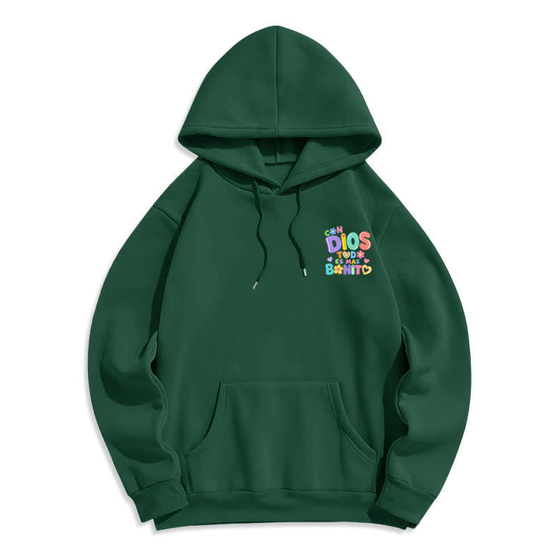 Christianartworkshop Pastel Graffiti Floral Cream Oversized Pullover Hoodie - image 8