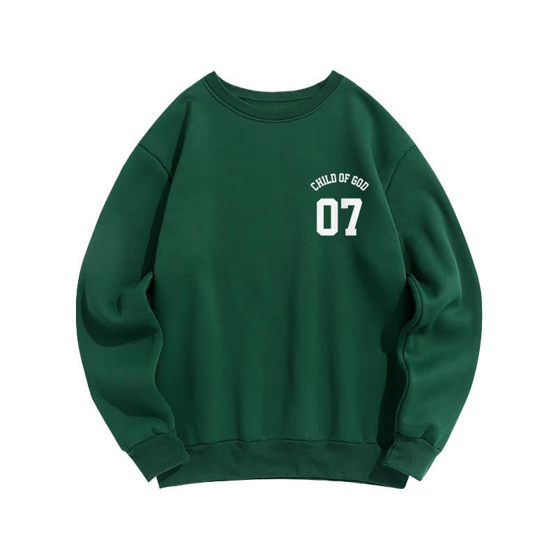 Christianartworkshop Child Of God 07 Oversized Crewneck Fleece Sweatshirt - image 2