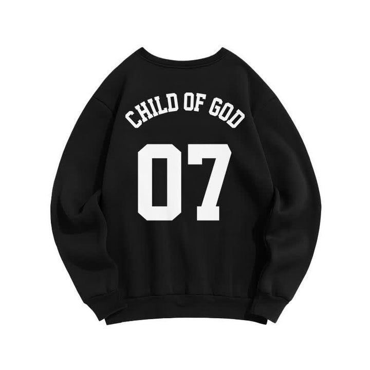 Christianartworkshop Child Of God 07 Oversized Crewneck Fleece Sweatshirt - image 4