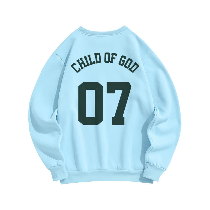 Christianartworkshop Child Of God 07 Oversized Crewneck Fleece Sweatshirt - image 13