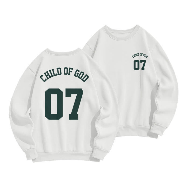 Christianartworkshop Child Of God 07 Oversized Crewneck Fleece Sweatshirt - White - 2XL - image 6