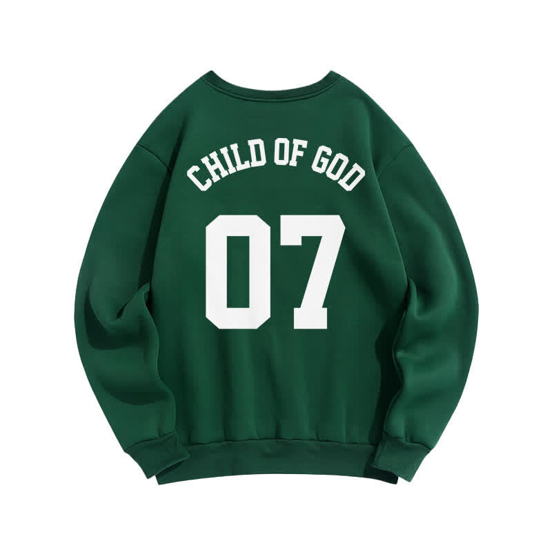Christianartworkshop Child Of God 07 Oversized Crewneck Fleece Sweatshirt - image 1