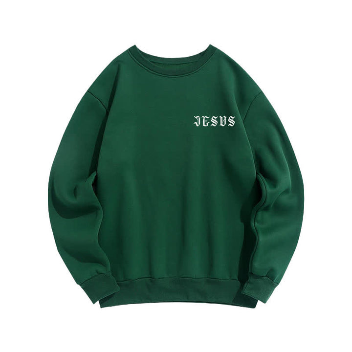 Christianartworkshop Jesus Changes Everything Gothic Back Print Sweatshirt - image 14