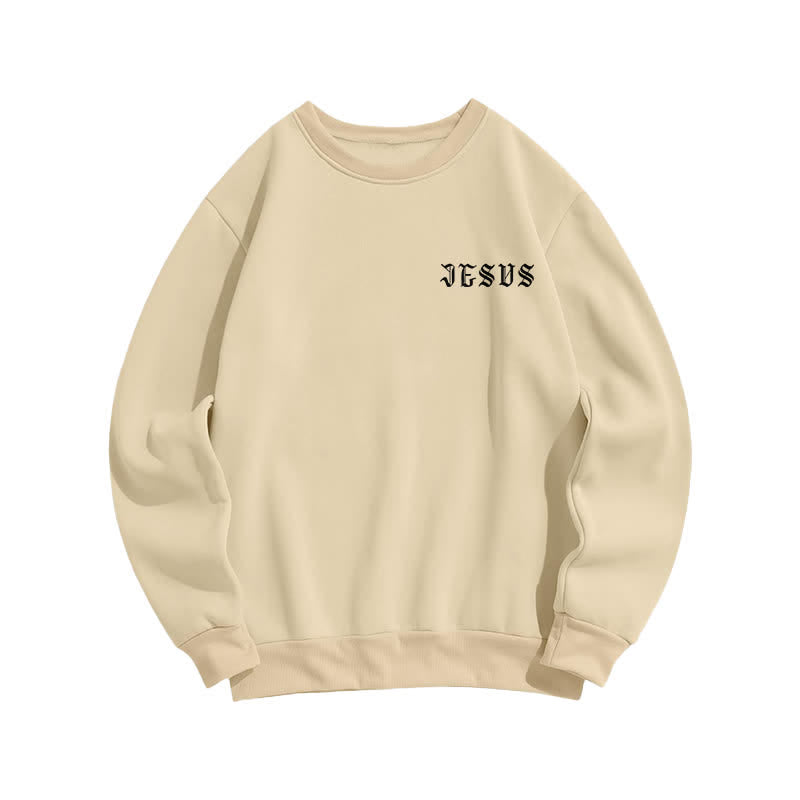 Christianartworkshop Jesus Changes Everything Gothic Back Print Sweatshirt - image 11