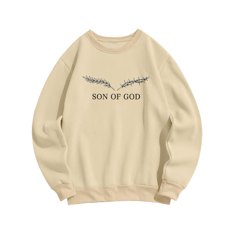 Christianartworkshop Son Of God Thorn Branch Light Blue Crewneck Sweatshirt - image 11
