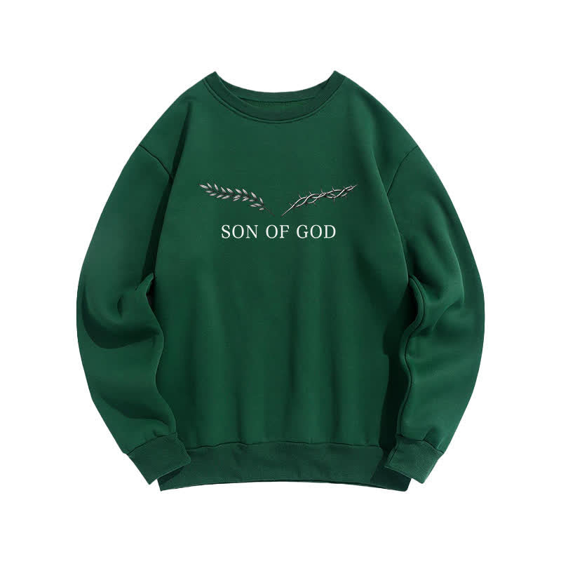 Christianartworkshop Son Of God Thorn Branch Light Blue Crewneck Sweatshirt - image 17
