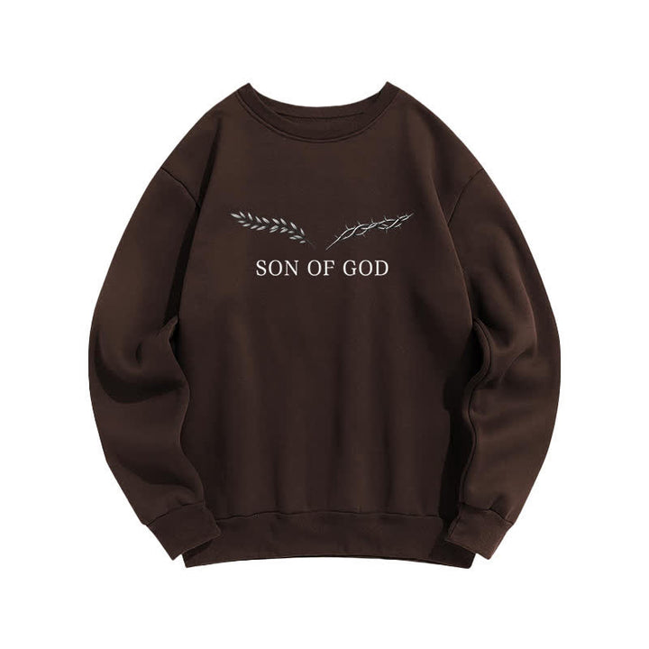 Christianartworkshop Son Of God Thorn Branch Light Blue Crewneck Sweatshirt - image 14