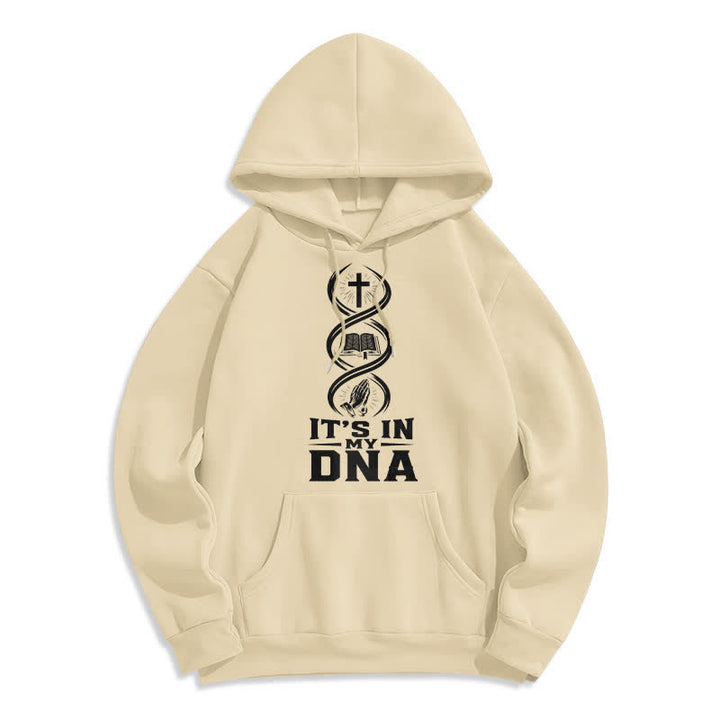 Christianartworkshop It's In My DNA Faith Fleece Pullover Hoodie - Apricot - 2XL - image 7