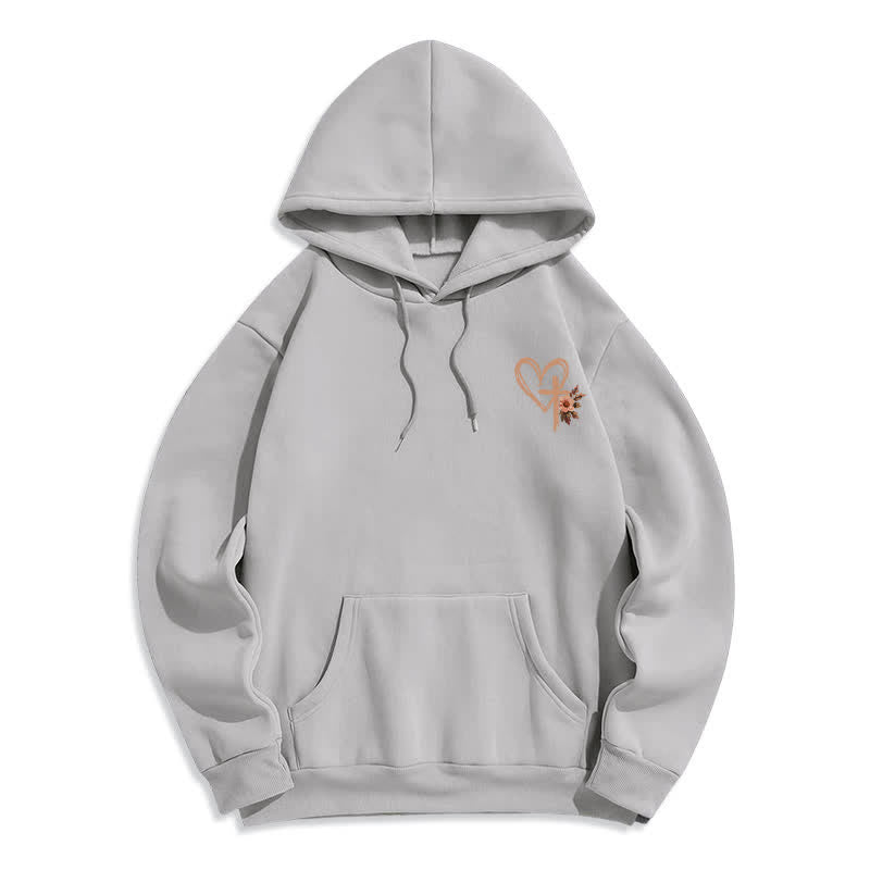 Christianartworkshop Jesus Has My Back Floral Cross White Pullover Hoodie - image 8