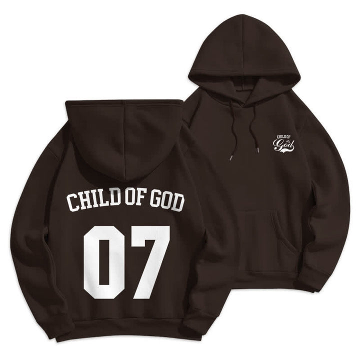 Christianartworkshop Child Of God 07 Street Fleece Pullover Hoodie - Coffee - 2XL - image 12