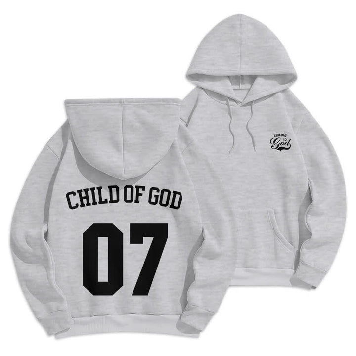 Christianartworkshop Child Of God 07 Street Fleece Pullover Hoodie - Grey - 2XL - image 0