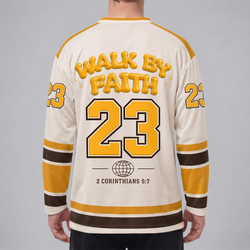 Christianartworkshop This Is The Day Puff Print Hockey Jersey - image 4