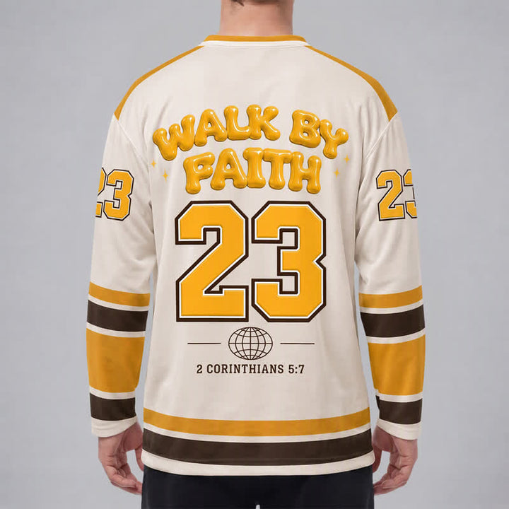 Christianartworkshop This Is The Day Puff Print Hockey Jersey - image 4