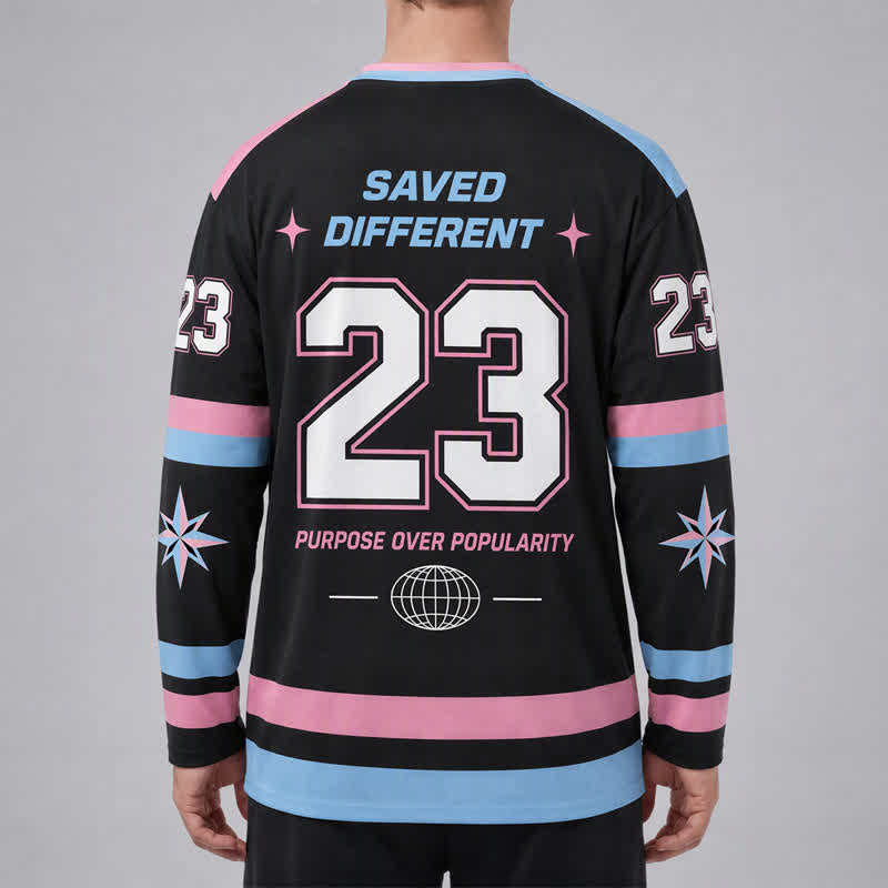 Christianartworkshop Live For Jesus Pastel Streetwear Hockey Jersey - image 4
