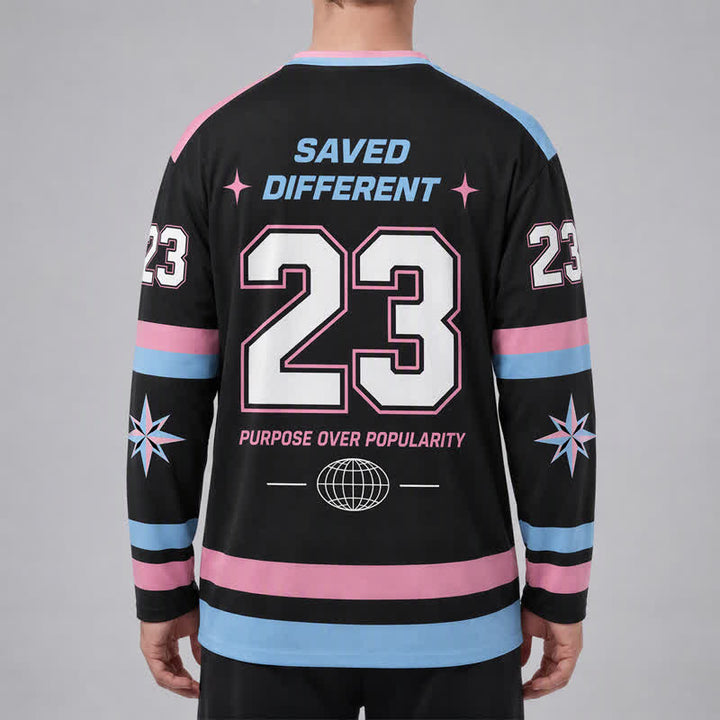 Christianartworkshop Live For Jesus Pastel Streetwear Hockey Jersey - image 4