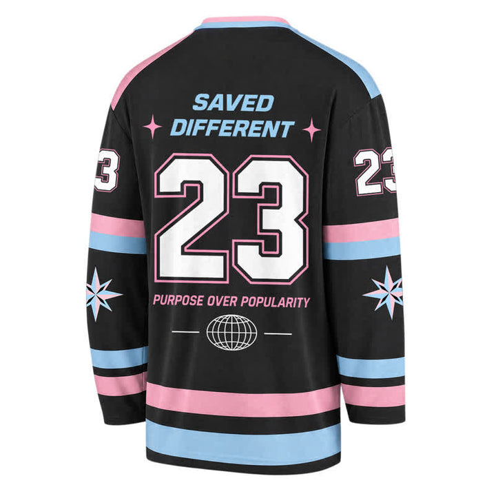Christianartworkshop Live For Jesus Pastel Streetwear Hockey Jersey - image 2