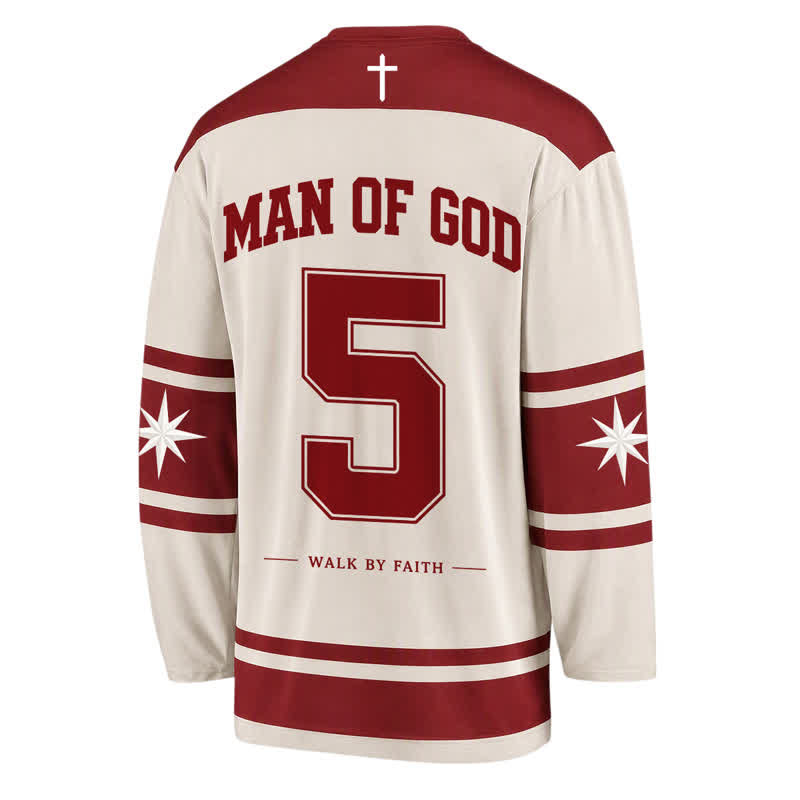 Christianartworkshop God's Child Walk By Faith Hockey Jersey - image 2