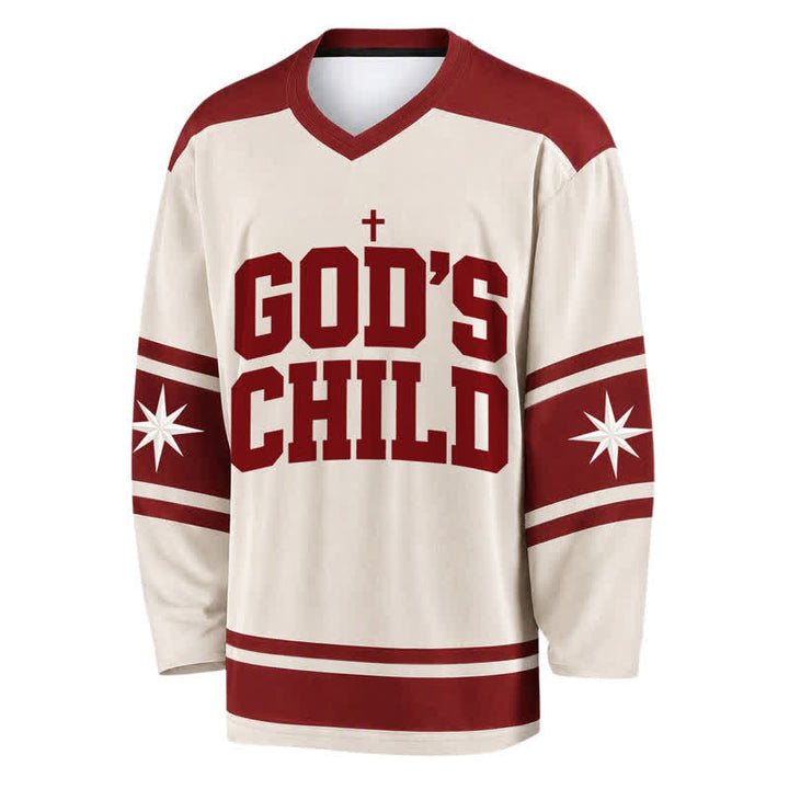 Christianartworkshop God's Child Walk By Faith Hockey Jersey - image 1