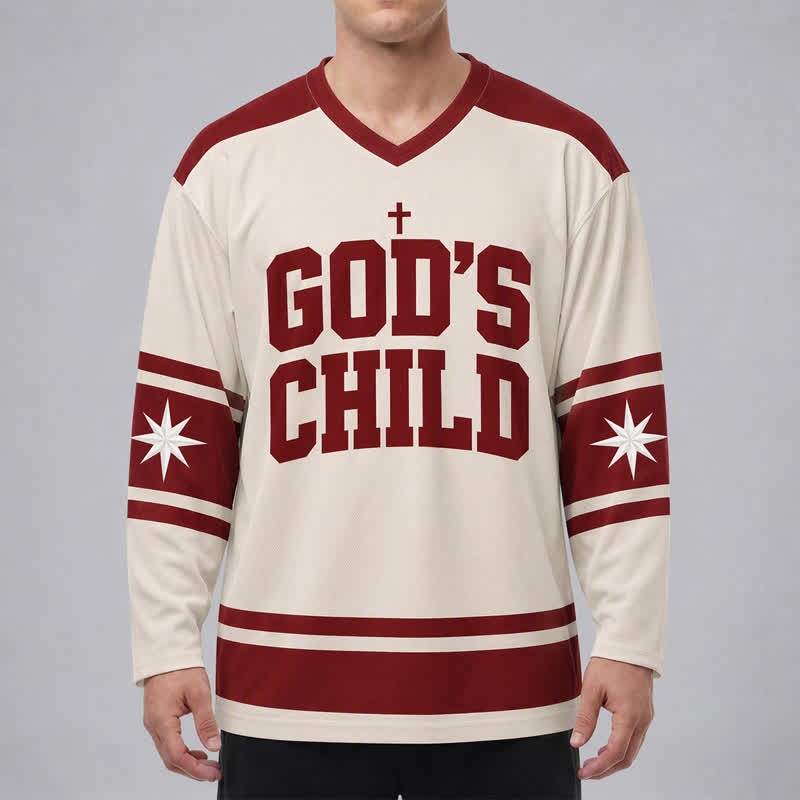 Christianartworkshop God's Child Walk By Faith Hockey Jersey - image 3