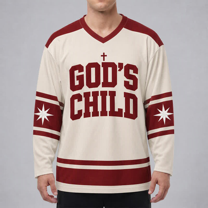 Christianartworkshop God's Child Walk By Faith Hockey Jersey - image 3